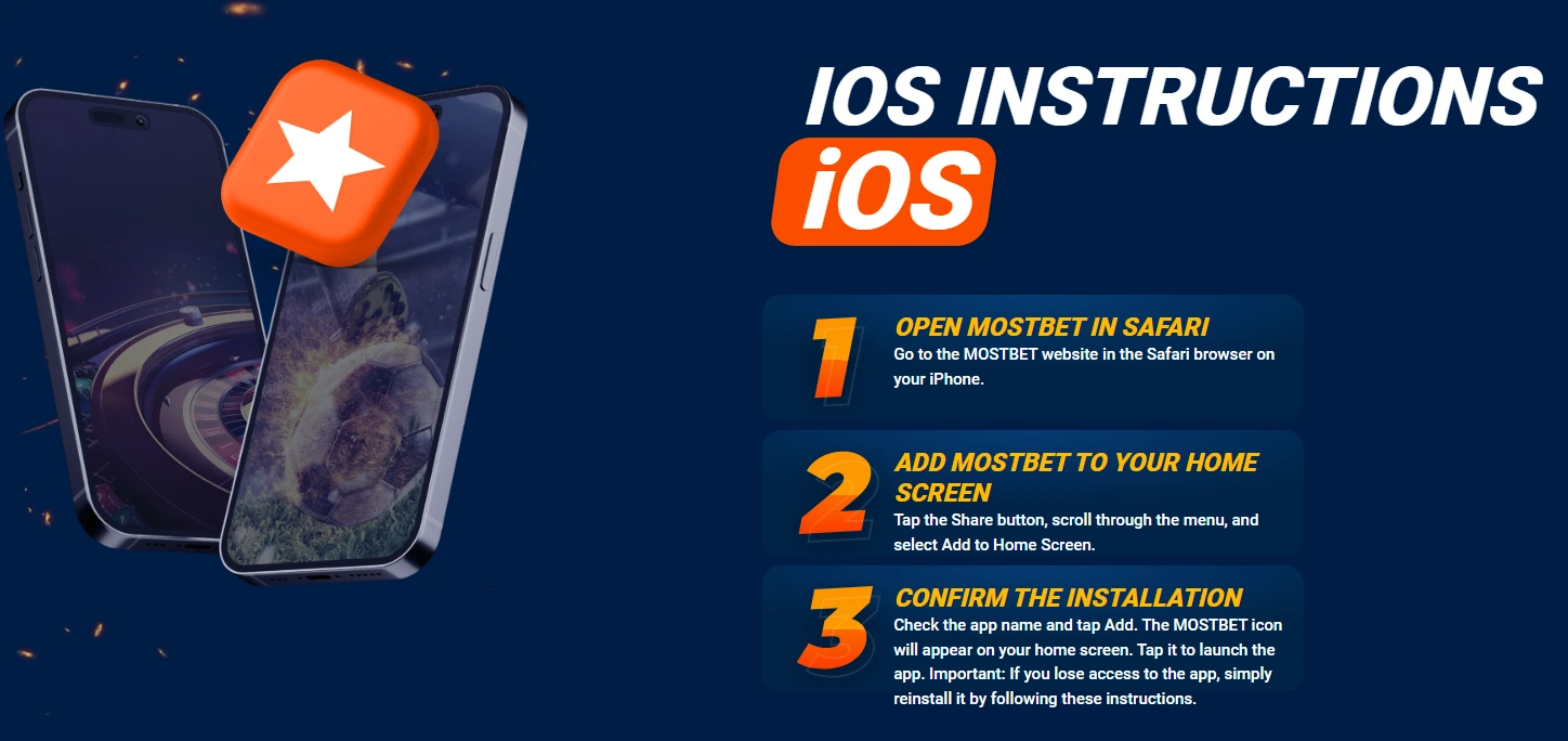 Mostbet app — iPhone üçün iOS və PWA mobil versiyası